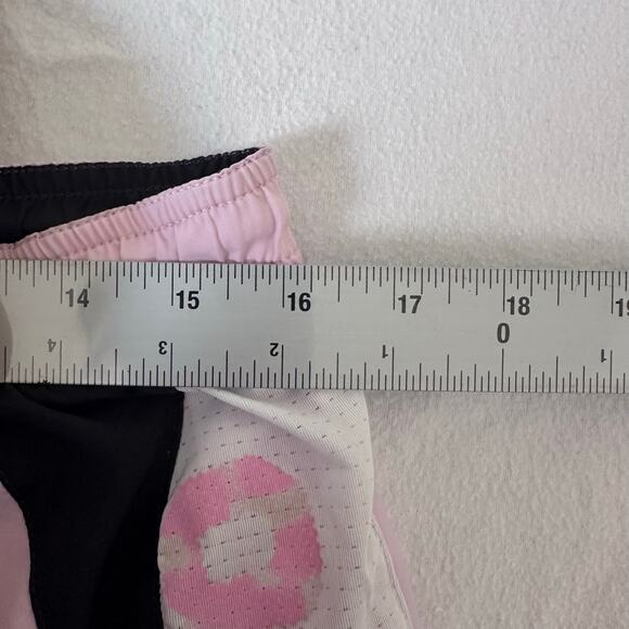 Adidas Princess Shorts Medium Pink Black Womens Performance Training Gym Running - Picture 4 of 5